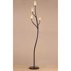 Luminaire Center Lampadaire Forest 4 Ampoules G9, marron/noir oxydé