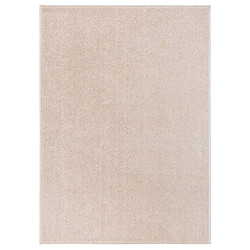 vidaXL Tapis à poils courts 120x170 cm Beige foncé