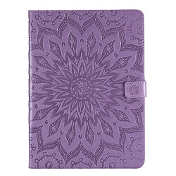 Etui en PU motif tournesol, fermoir magnétique violet pour votre iPad mini (2021)