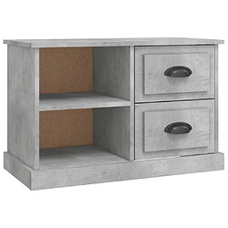 Maison Chic Meuble TV scandinave - Banc TV pour salon gris béton 73x35,5x47,5 cm bois d'ingénierie -MN38507