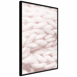 Paris Prix Affiche Murale Encadrée Pale Pink Knit 20 x 30 cm Noir