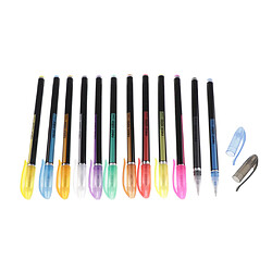 Stylos à Gel De Couleur Néon Scintillant Marqueurs Stylo Lumineux Fluorescent 12 Couleurs pas cher