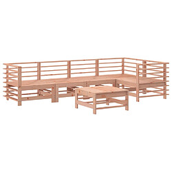 vidaXL Salon de jardin 6 pcs bois massif douglas