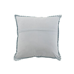 Dansmamaison Coussin Carre Dentelles Coton Bleu