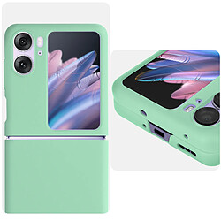 Avizar Coque pour Oppo Find N2 Flip Polycarbonate rigide Design sur-mesure vert clair pas cher