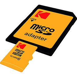 Avis KODAK Carte mémoire Micro SDHC 32 Go avec adaptateur - Solution de stockage haute vitesse - Noir