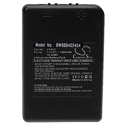 vhbw Batterie compatible avec Autec DJM, AJM, AJR, AJS, Air, Air Dynamic, DJL opérateur télécommande industrielle (1400mAh, 7,4V, Li-ion)