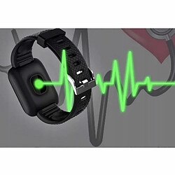 Montre iWear M6 Smart & Fit avec Full Touch 1,3'' IPS Contrôle multimédia / HR / Tension artérielle / Social Black pas cher