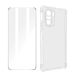 Avizar Pack Protection Xiaomi Poco F3 et Mi 11i Coque et Verre Trempé transparent