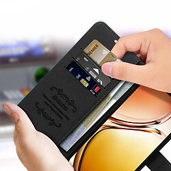 Avis Avizar Étui Folio Vivo V23 5G Portefeuille et Support Vidéo Effet Cuir Lisse noir