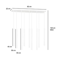 Acheter EPIKASA Suspension Selter, Blanc, Acier, 92x120x22 cm