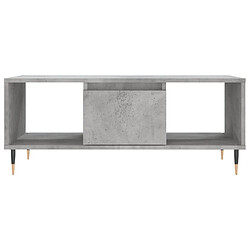 Acheter vidaXL Table basse Gris béton 90x50x36,5 cm Bois d'ingénierie