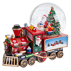 BigBuy Home Décorations de Noël Multicouleur Train 21,5 x 12 x 17,5 cm