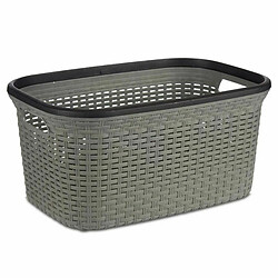 Kipit Panier à linge Gris Plastique 36 L 36 x 25,5 x 53 cm (12 Unités)