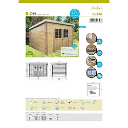 Solid Abri de jardin RIOM 2980X2380