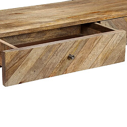 Avis vidaXL Table console Bois de manguier massif 118 x 30 x 80 cm