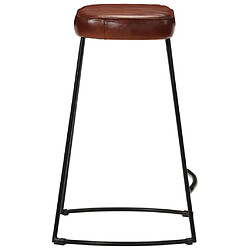 Avis vidaXL Tabourets de bar lot de 2 marron foncé 41x29x62 cm