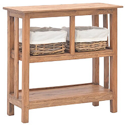 Maison Chic Table console | Meuble d'entrée | Table d'appoint Bois de récupération massif 69 x 28 x 70 cm -GKD87368