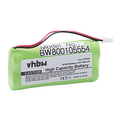 vhbw NiMH Batterie 700mAh (2.4V) pour téléphone fixe sans fil Bang & Olufsen BeoCom 4 comme CTP950