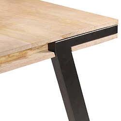 Avis vidaXL Table à manger 180x90x76 cm Bois de manguier massif