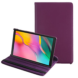 Wewoo Housse Coque Etui en cuir à rotation horizontale à 360 degrés avec texture Litchi pour Galaxy Tab A 10.1 2019 T510 / T515avec support violet