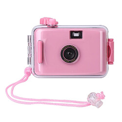 Wewoo Caméra Enfant SUC4 mini étanche pour film rétro étancheappareil photo compact enfants rose