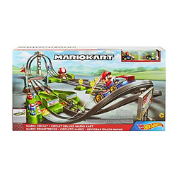 Hot Wheels - Circuit Deluxe Mario Kart - Circuit Petites Voitures - 5 ans et +