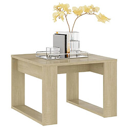 Avis vidaXL Table d'appoint Chêne sonoma 50x50x35 cm Bois d’ingénierie