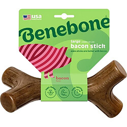 Benefon Benebone Jouet bâton a mâcher pour chien adulte, Taille L, saveur bacon , durable et résistant