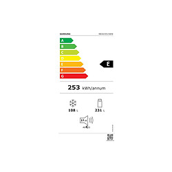 Réfrigérateur combiné 60cm 339l ventilé blanc - RB34J3515WW - SAMSUNG