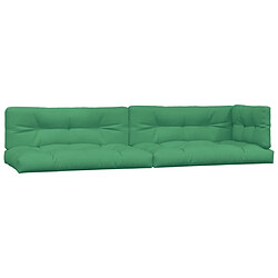 Maison Chic Lot de 5 Coussins Confort,Coussins de palette vert tissu -GKD37436