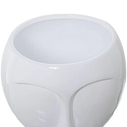 Avis Vase Alexandra House Living Blanc Céramique Brillant Visage 27 x 27 x 35 cm