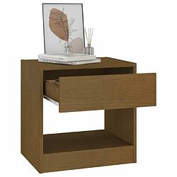 Avis Maison Chic Table de chevet, Table de Nuit, Meuble de rangement Marron miel 40x31x40 cm Bois de pin massif