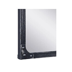 Vente-Unique Miroir fenêtre industriel en fer - L. 140 x H. 75 cm - Noir - MAASTRICHT pas cher