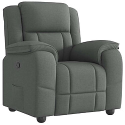 vidaXL Fauteuil inclinable Gris foncé Tissu