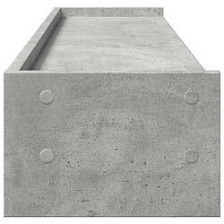 Acheter vidaXL Support de moniteur gris béton 100x24x16 cm bois d'ingénierie