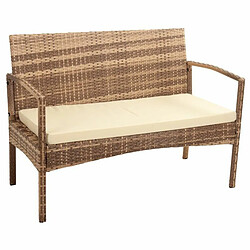 Banc Alexandra House Living Marron 55 x 85 x 110 cm