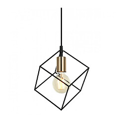 Luminaire Center Suspension moderne Morestel Noir, doré