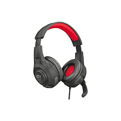 Trust Casque Gaming Ravu Arceau Commande de Volume Rotative Noir / Rouge