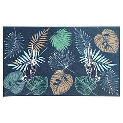 Cpm Tapis Must en velours imprimé Ulimi - 40 x 60 cm - Bleu