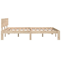 Acheter vidaXL Cadre de lit sans matelas 135x190 cm