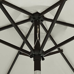 Acheter vidaXL Parasol avec lumières LED sable 200x211 cm aluminium