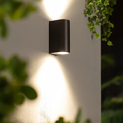 Avis Applique murale LED noire ronde double lampe GU10 Applique murale jardin entrée maison IP65 COULEUR NOIRE