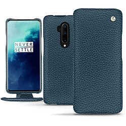 Housse cuir OnePlus 7T Pro - Rabat vertical - Indigo ( Pantone #1f4565 ) - NOREVE