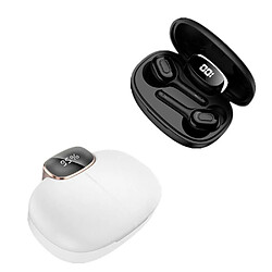 Justgreenbox Écouteurs sans fil BT5.0 Mini casque stéréo intra-auriculaire, Blanc