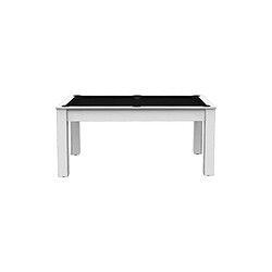 De Faugeres Billard convertible table 6 personnes Texas blanc laqué et noir (tapis)