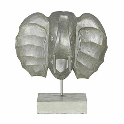 BigBuy Home Figurine Décorative Argenté Eléphant 35 x 21 x 35 cm