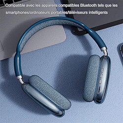 Acheter Casque Bluetooth sans fil avec micro casques antibruit son stéréo écouteurs sport casque de jeu prend en charge