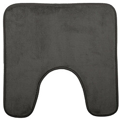 Tapis Contour WC Mémoire 48x48cm Gris