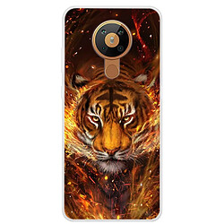 Coque en TPU impression de motifs souple tigre pour votre Nokia 5.3